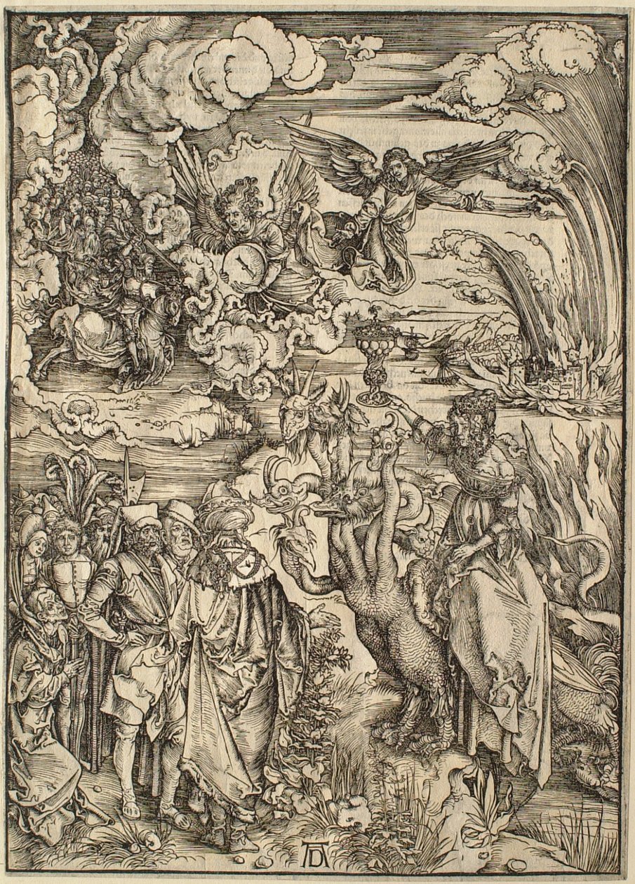 Apokalypsen: Babylons hore av Albrecht Dürer