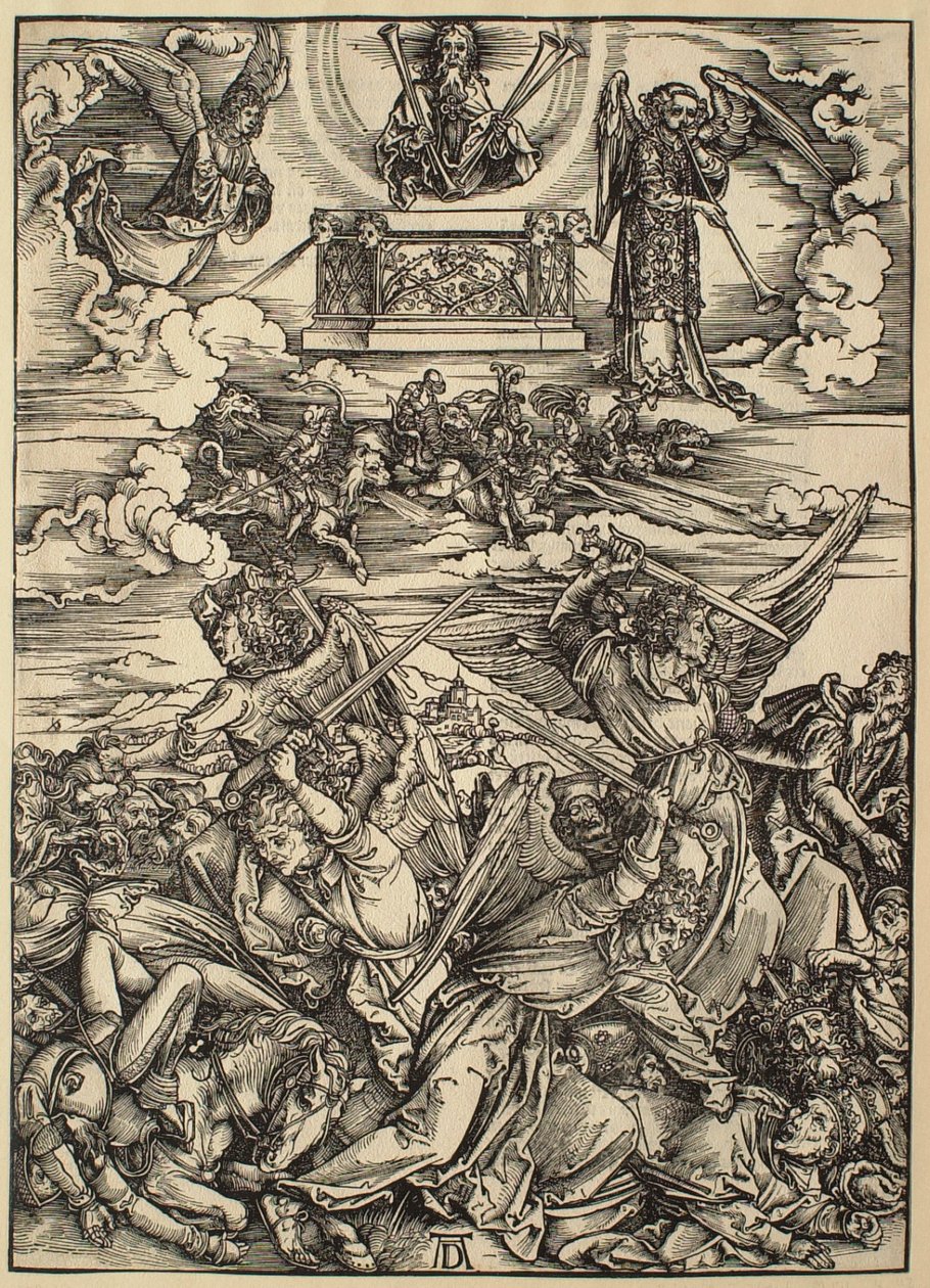 Apokalypsen: De fire hevnende englene av Albrecht Dürer