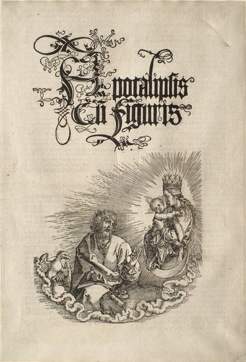 Apokalypsen: Jomfruen viser seg for den hellige Johannes av Albrecht Dürer