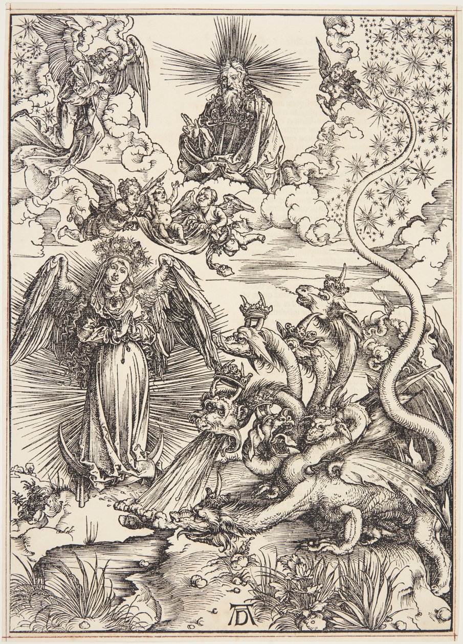 Den apokalyptiske kvinnen av Albrecht Dürer