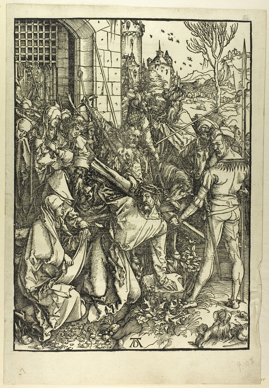 The Bearing of the Cross, fra The Large Passion av Albrecht Dürer