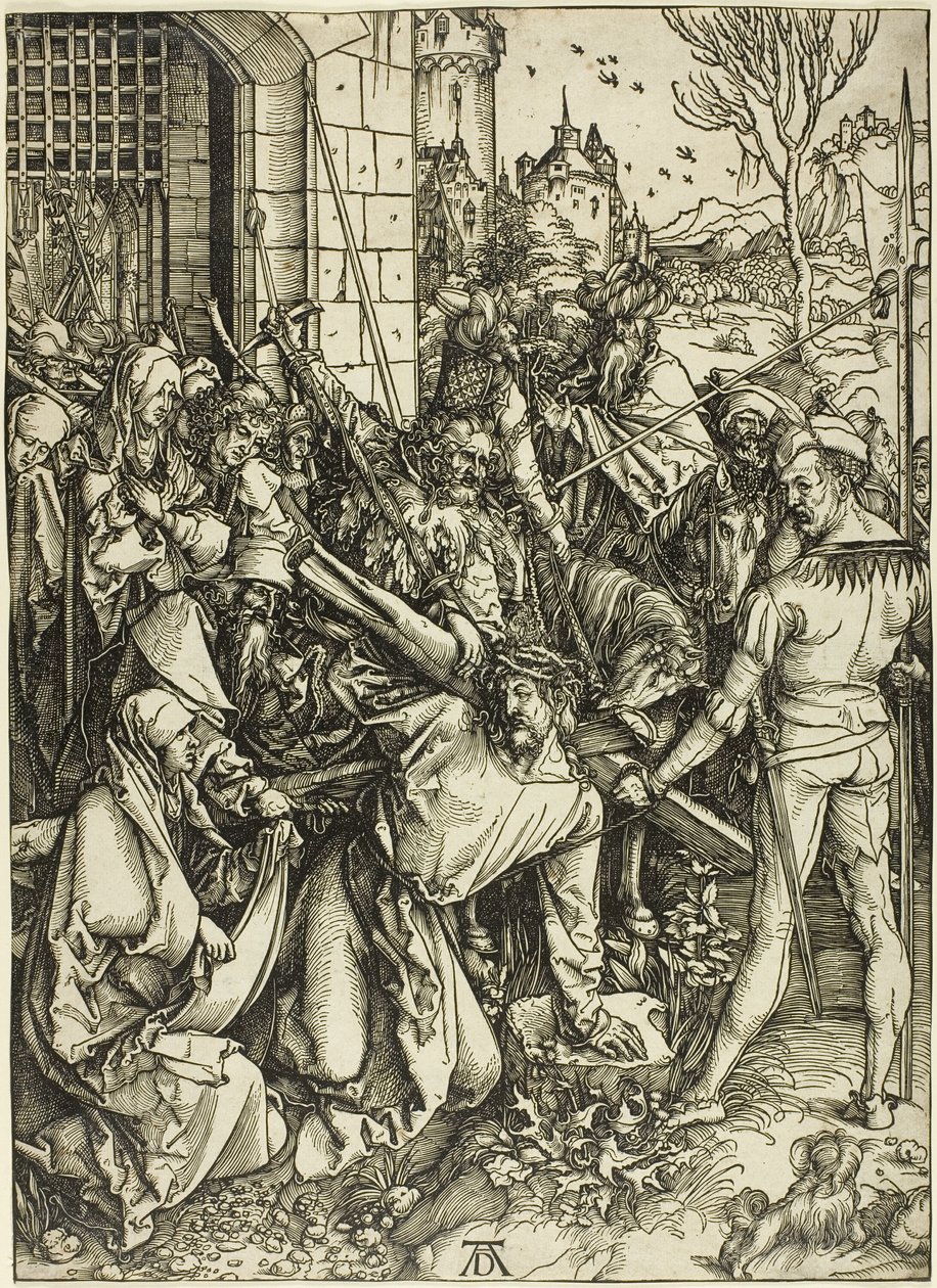 The Bearing of the Cross, fra The Large Passion av Albrecht Dürer
