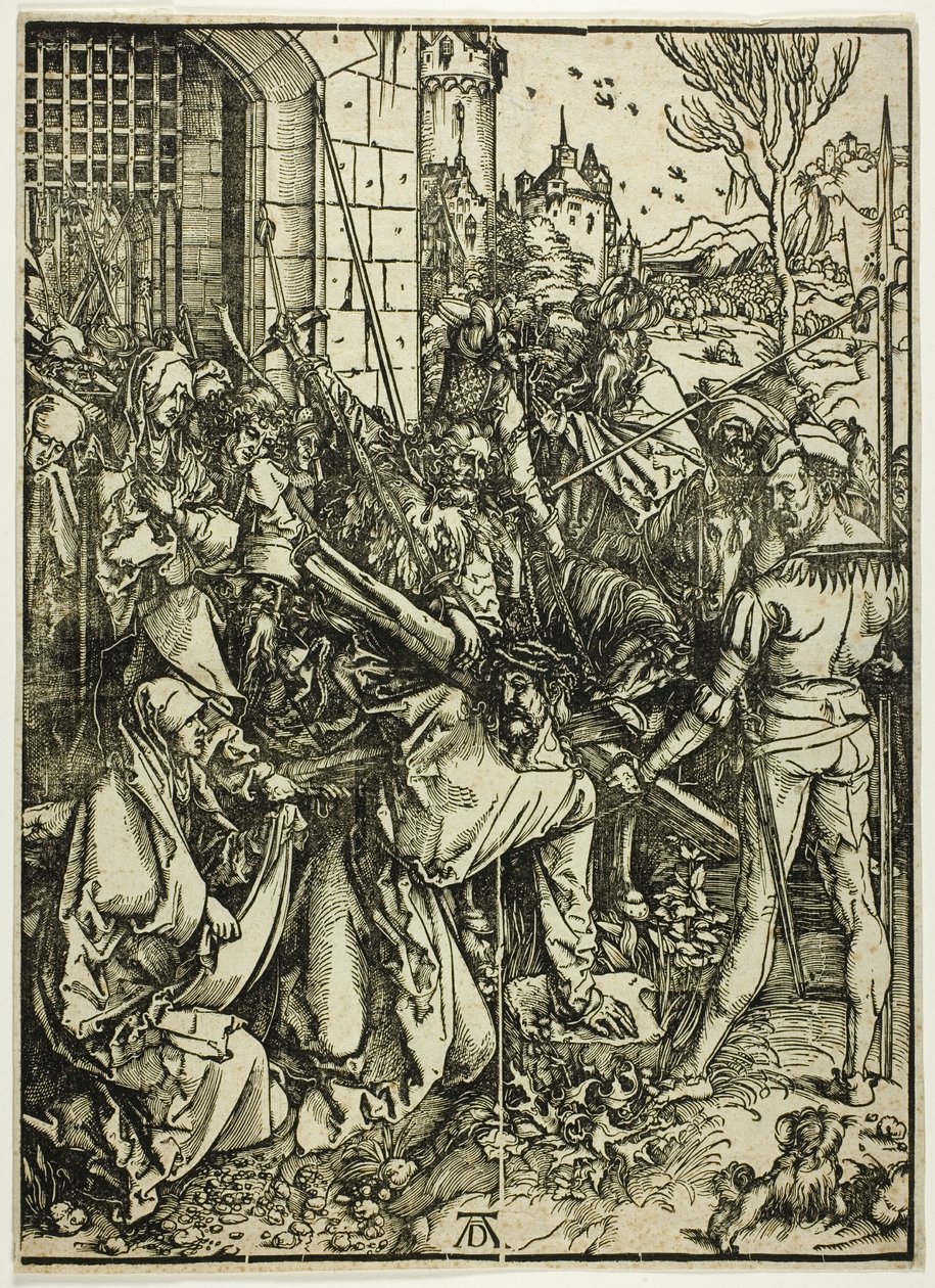 The Bearing of the Cross, fra The Large Passion av Albrecht Dürer