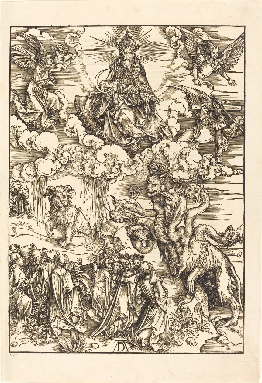 Udyret med to horn som et lam av Albrecht Dürer