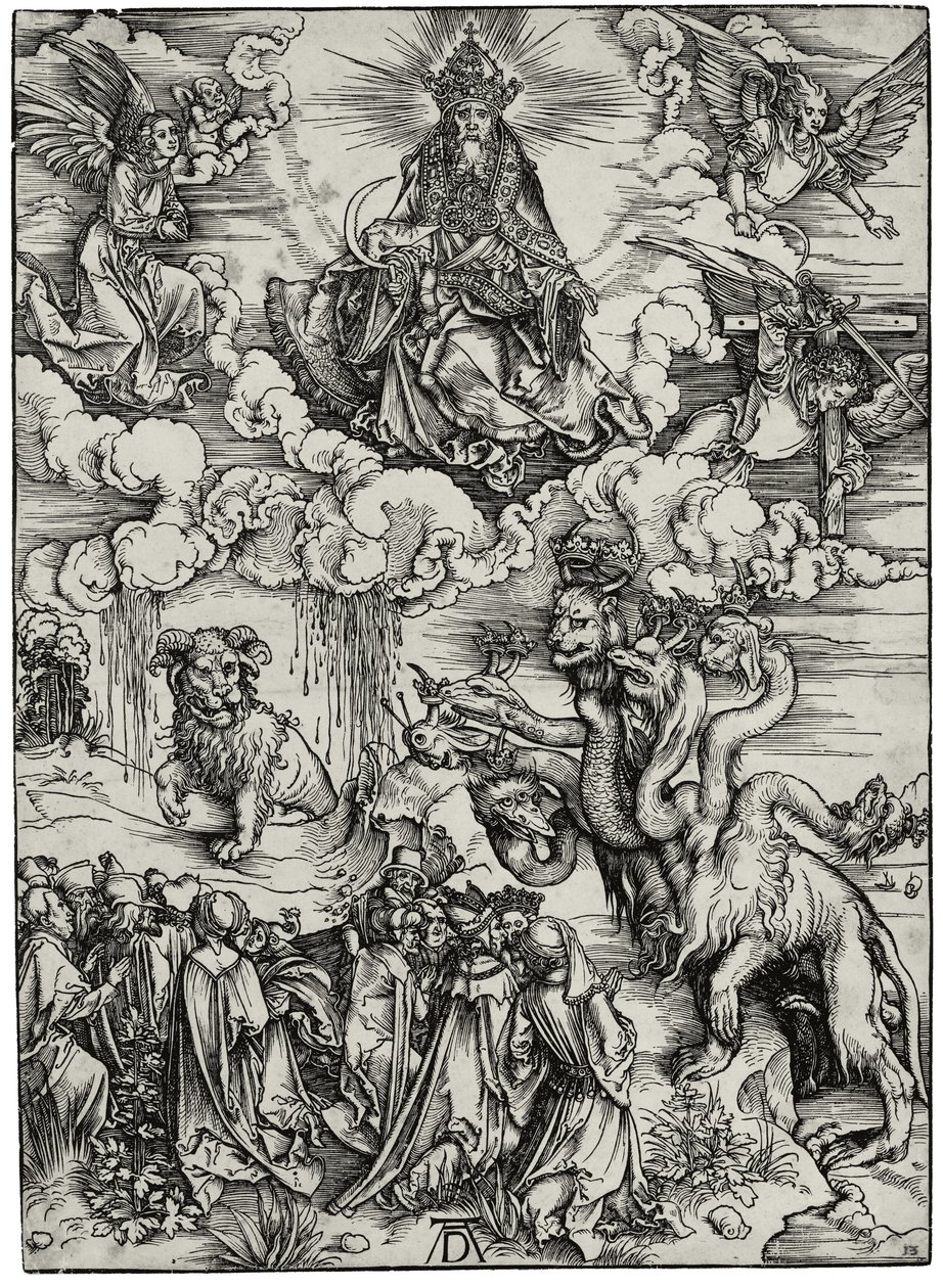 Udyret med to horn som et lam, ca. 1497 av Albrecht Dürer
