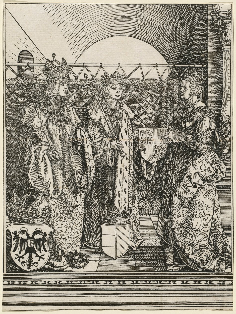 Filip den smukkes forlovelse med Johanna av Castilla av Albrecht Dürer