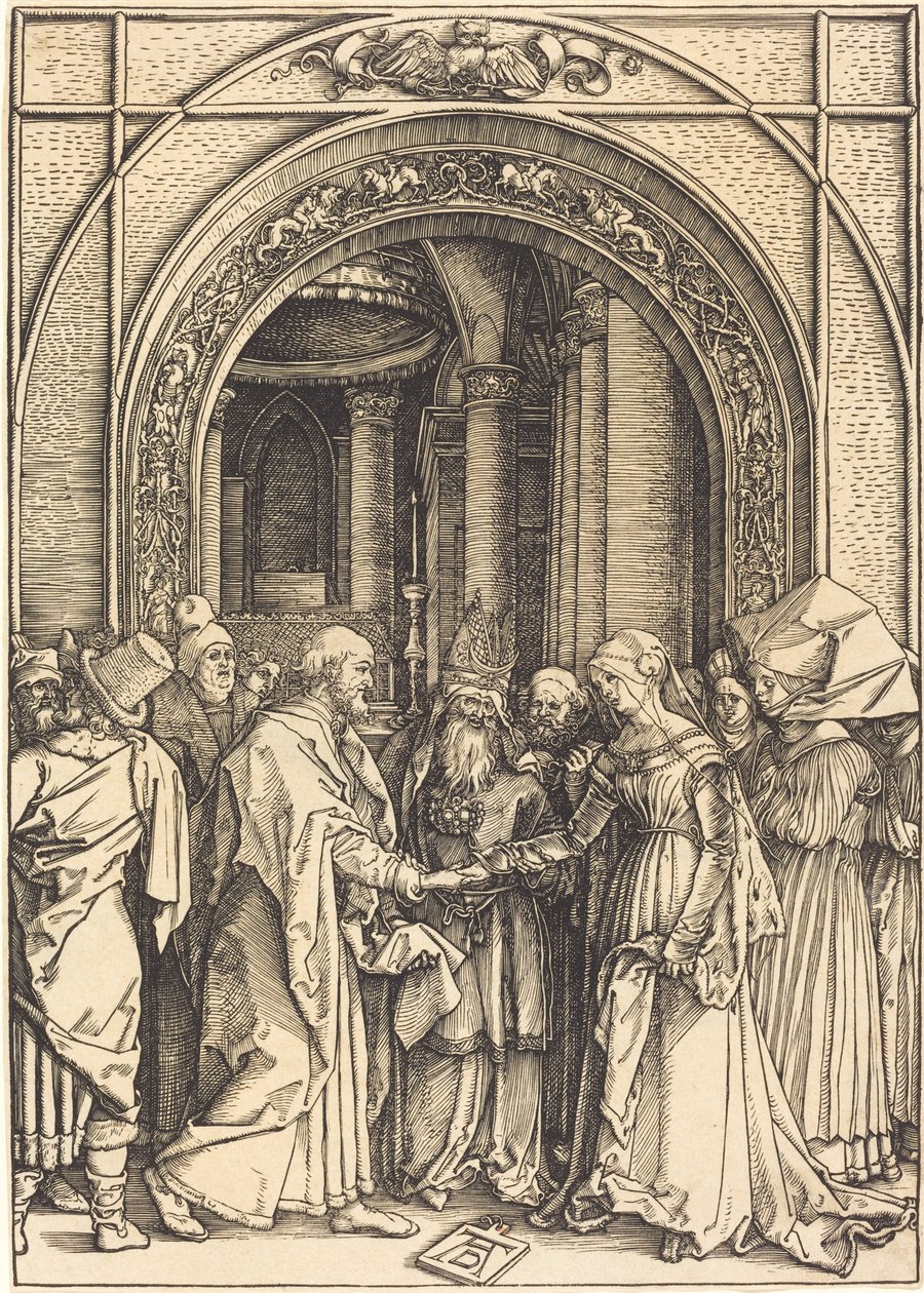 Jomfruens forlovelse, ca. 15041505. av Albrecht Dürer