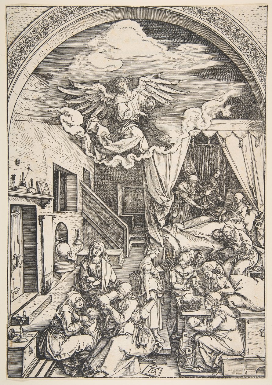 The Birth of the Virgin, fra The Life of the Virgin, ca. 1503. av Albrecht Dürer