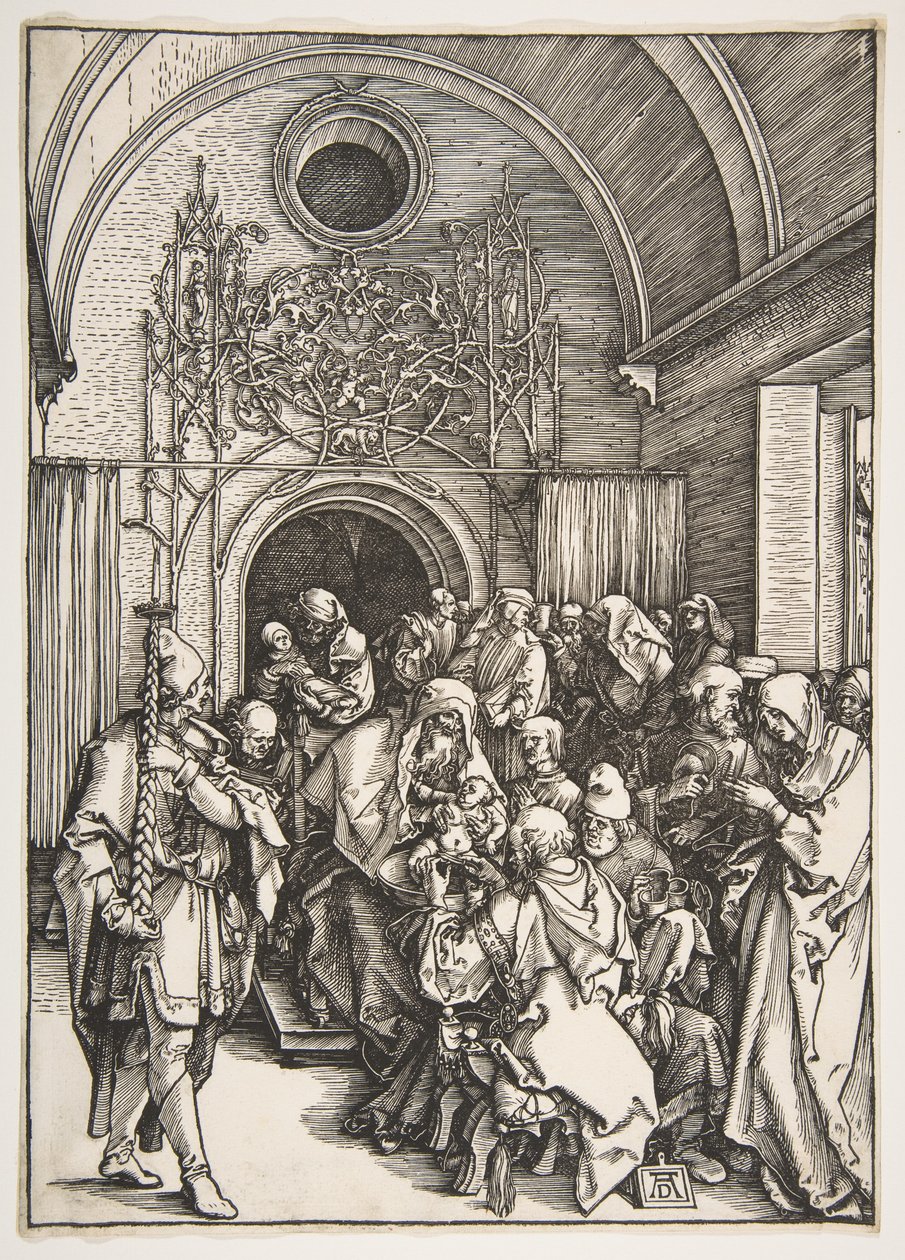 Omskjærelsen, fra «Jomfru Marias liv» av Albrecht Dürer