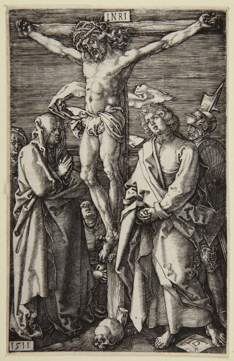 Korsfestelsen (serie med den graverte pasjonen) av Albrecht Dürer