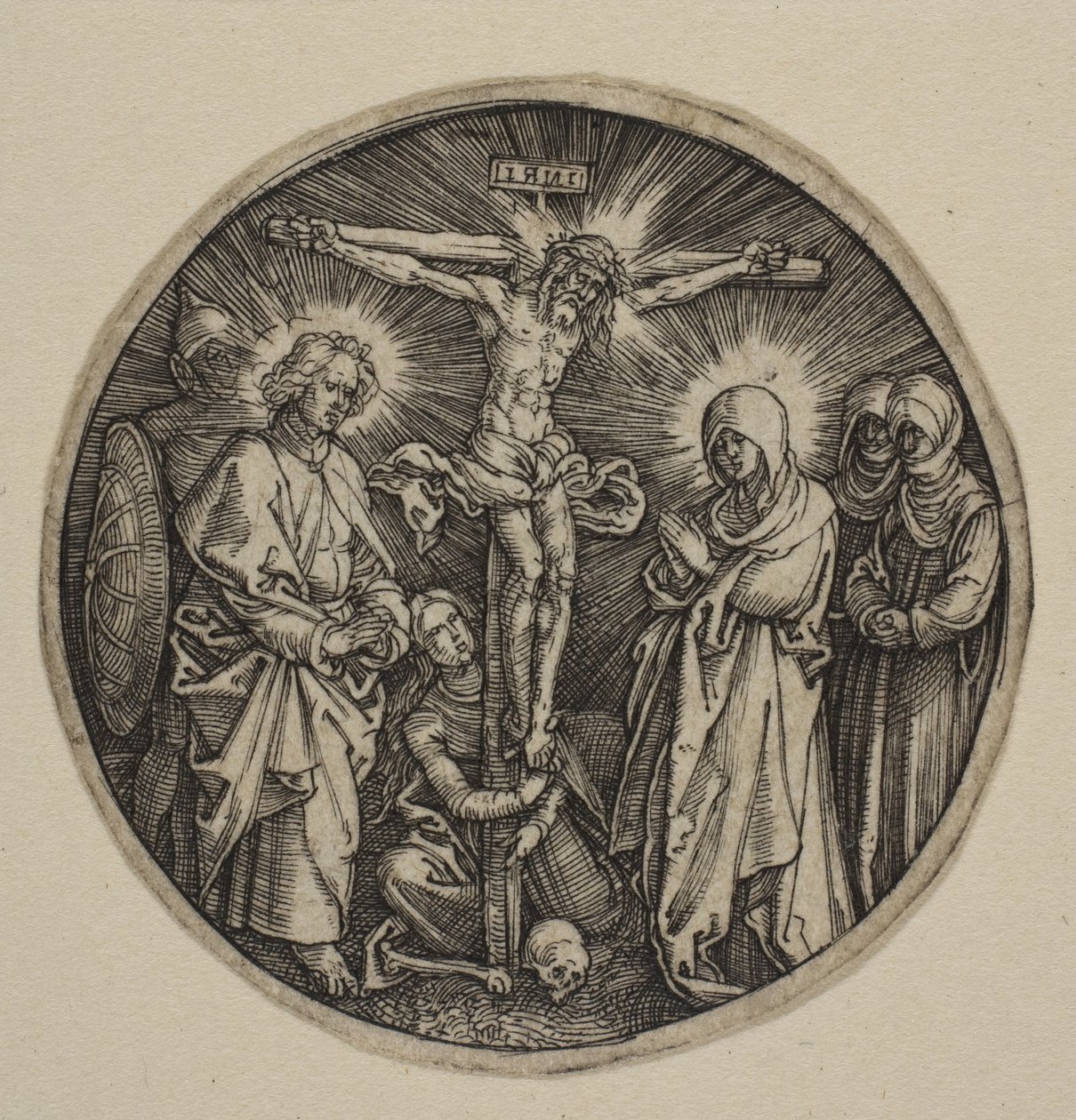 Korsfestelsen (rund) av Albrecht Dürer