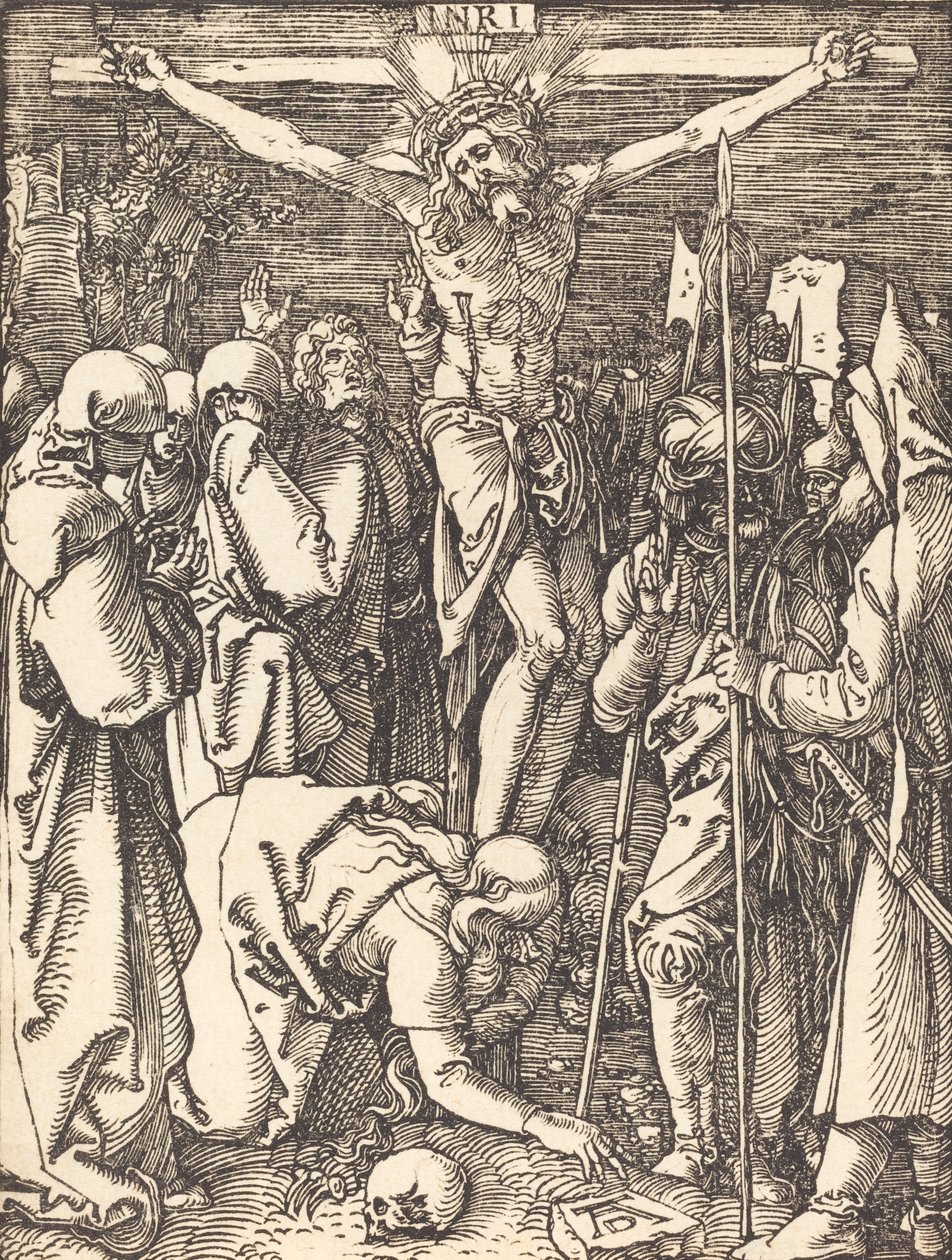 Korsfestelsen, sannsynligvis ca. 15091510. av Albrecht Dürer