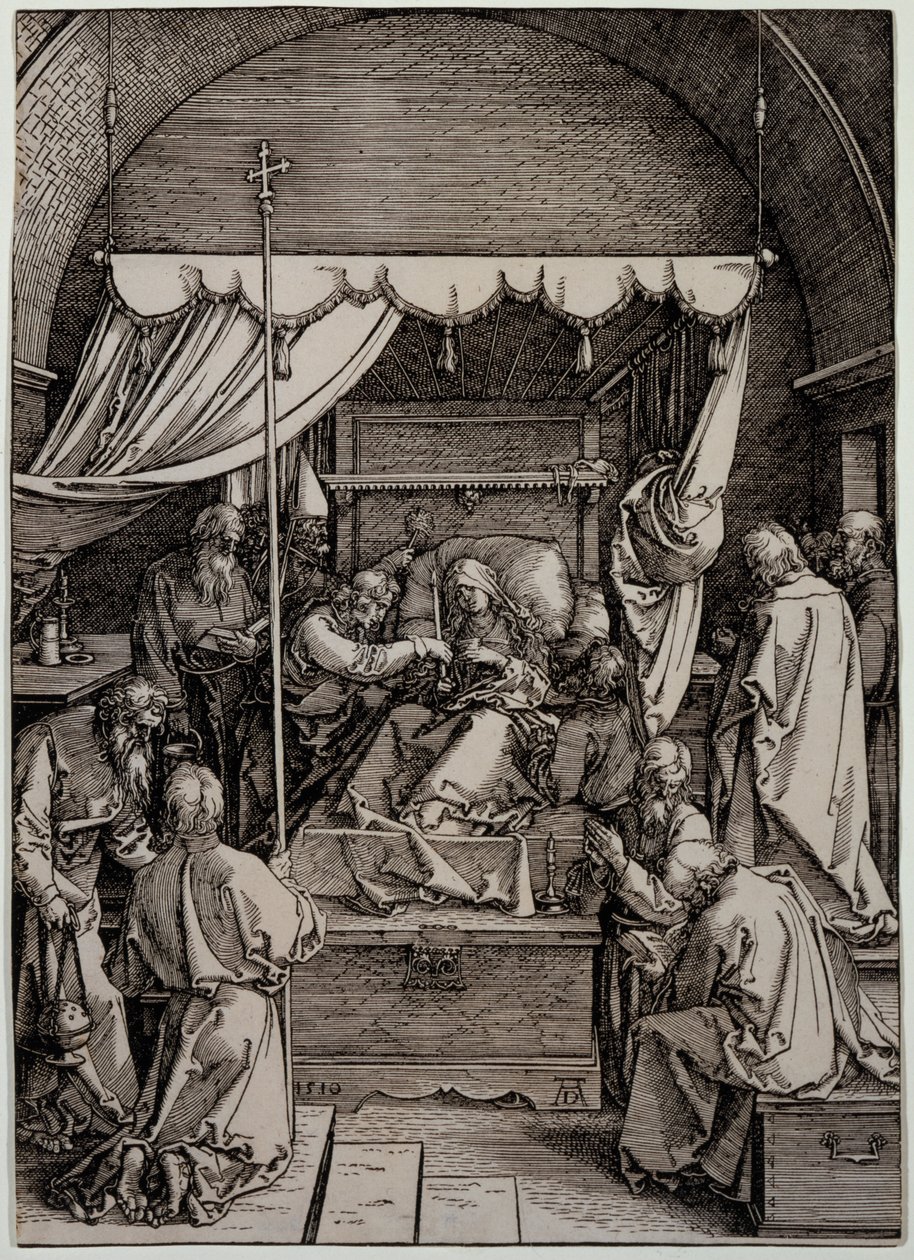 Jomfru Marias død av Albrecht Dürer