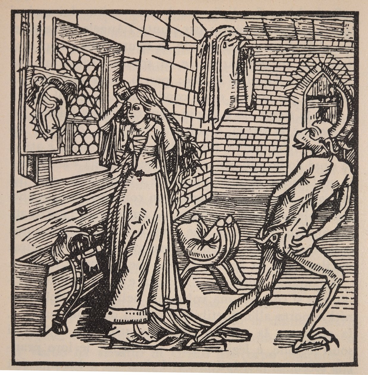 The Demon of Vanity and the Coquette, illustrasjon fra 