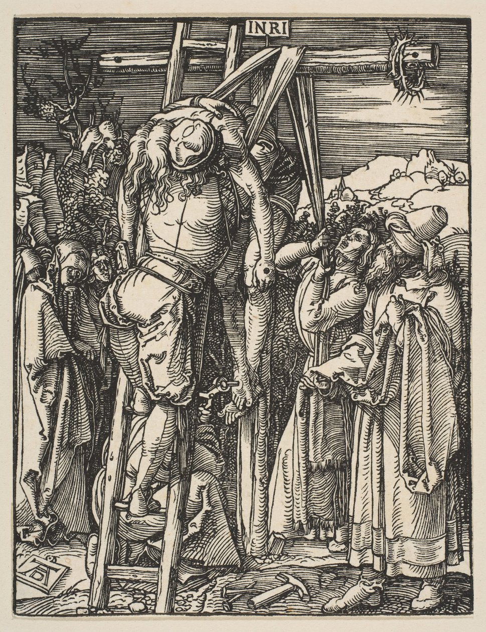 Nedstigningen fra korset, fra Den lille lidenskapen, ca. 1509. av Albrecht Dürer