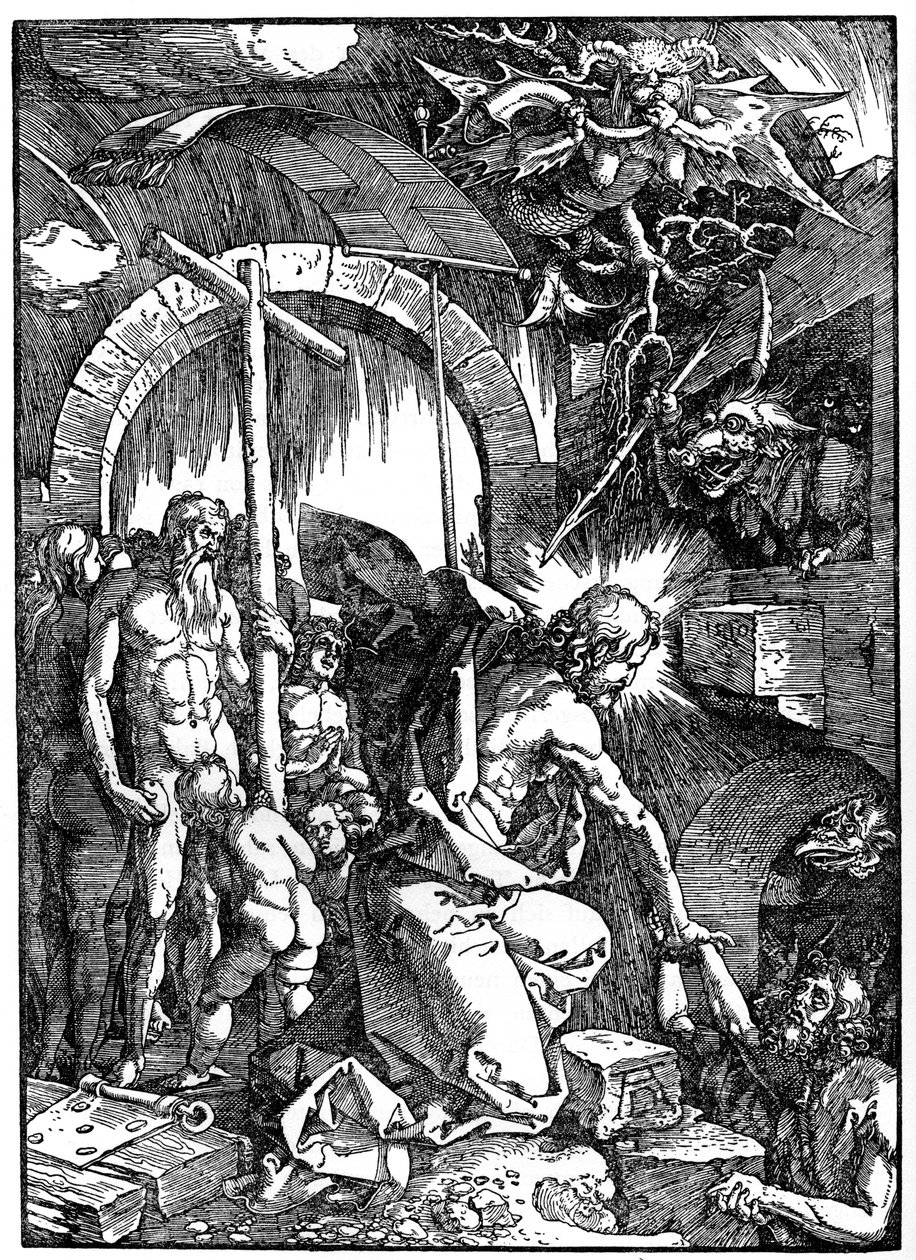 Kristi nedstigning til limbo, 1510, 1936 av Albrecht Dürer