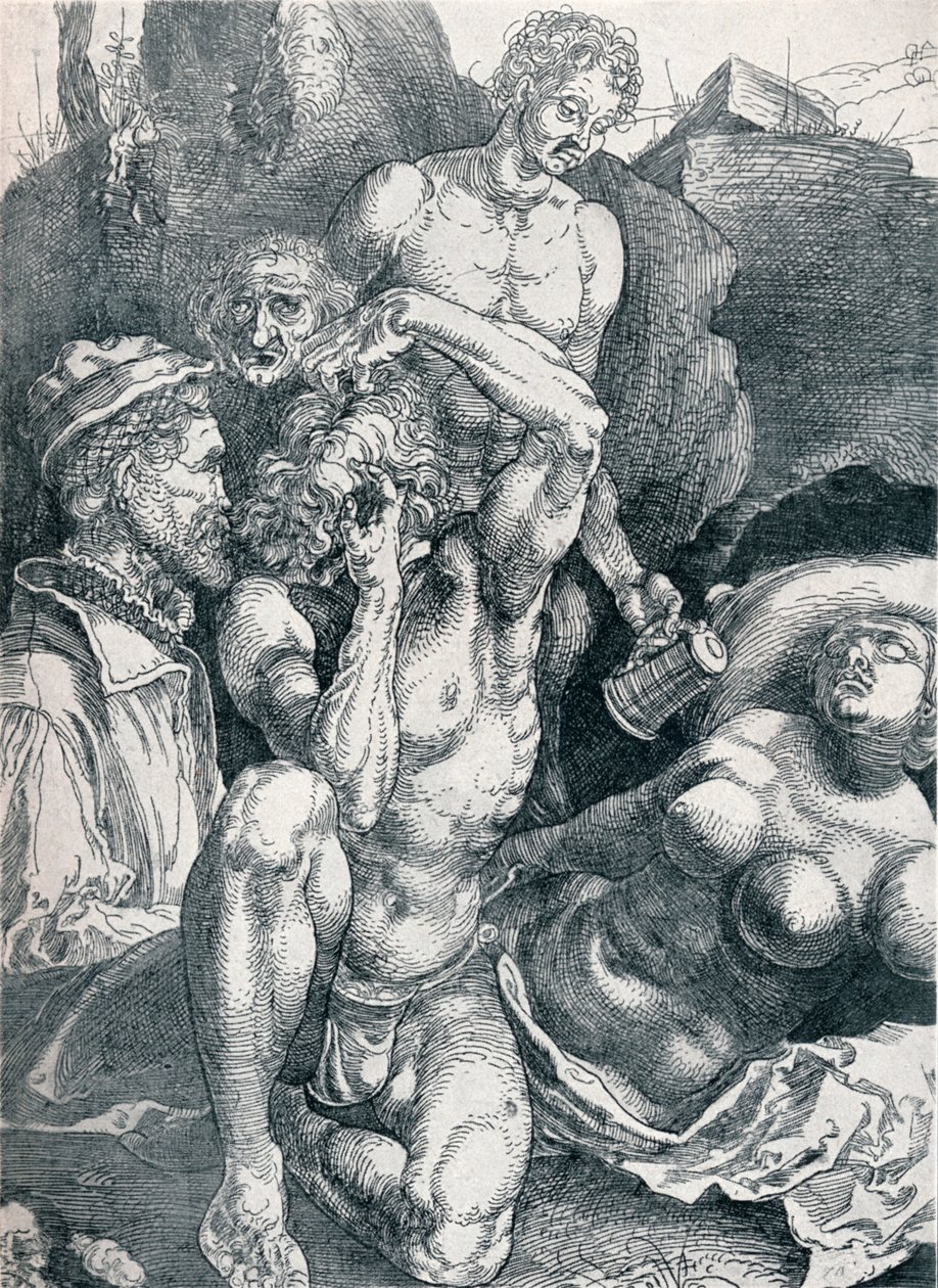 Den desperate mannen, 1513-1517 1906 av Albrecht Dürer