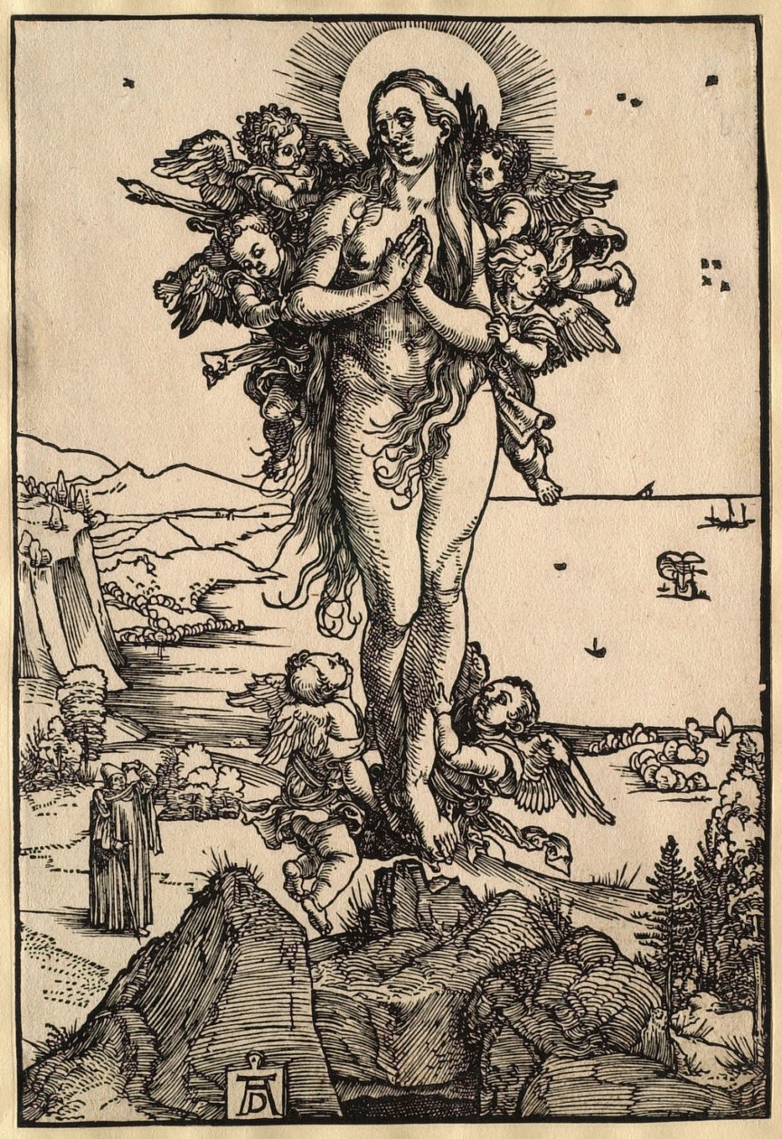 Den hellige Maria Magdalenas himmelfart av Albrecht Dürer