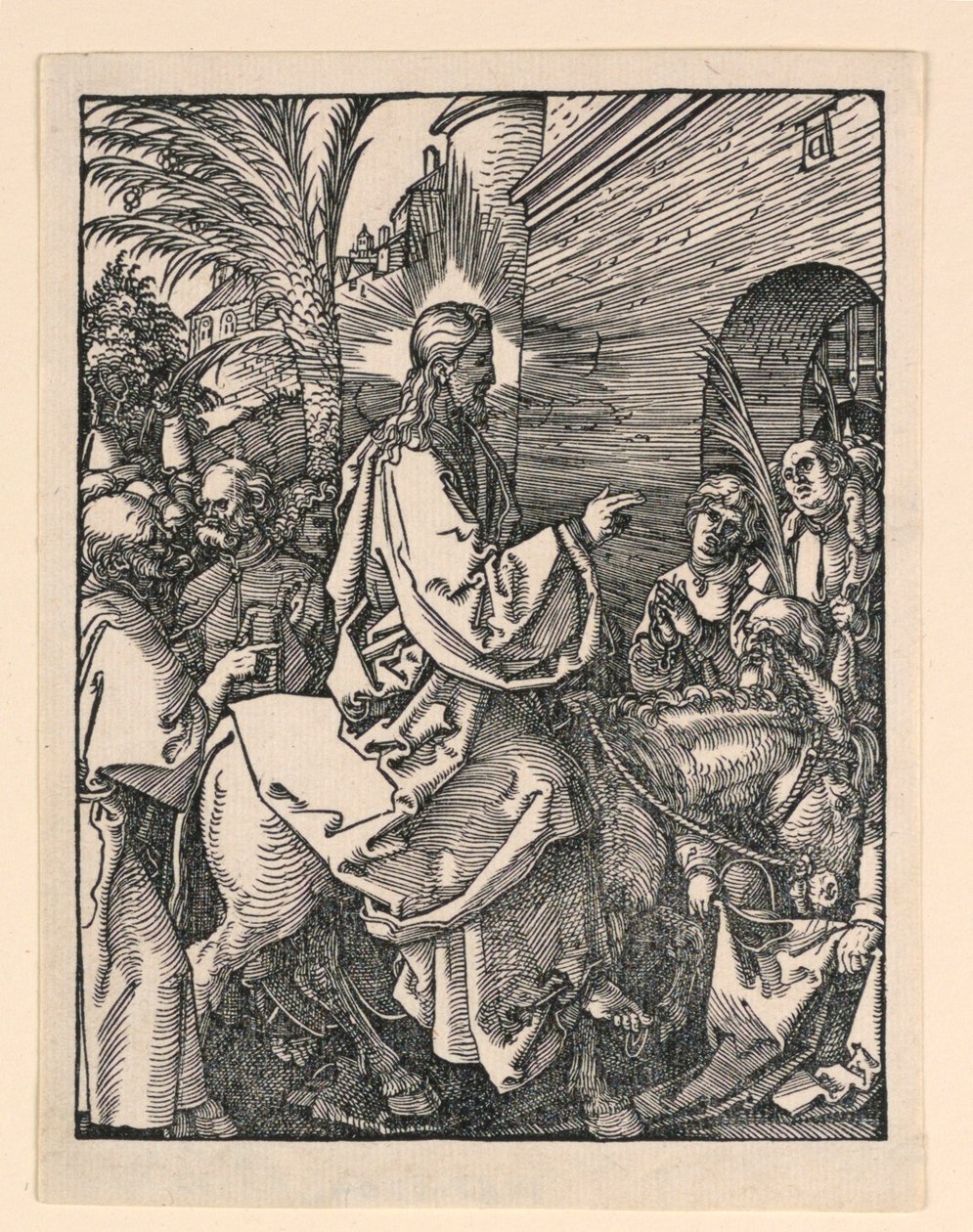 The Entrance of Christ into Jerusalem, fra The Little Passion Series av Albrecht Dürer