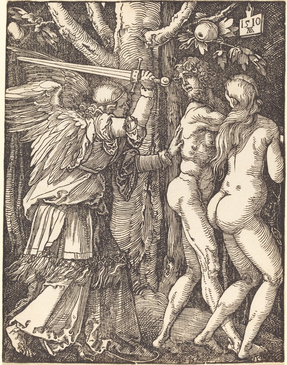 Utvisningen fra paradis av Albrecht Dürer