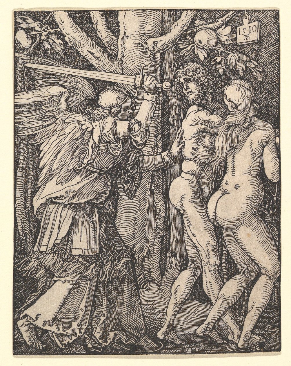 Utdrivelsen fra paradiset, fra «Den lille lidelsen» av Albrecht Dürer