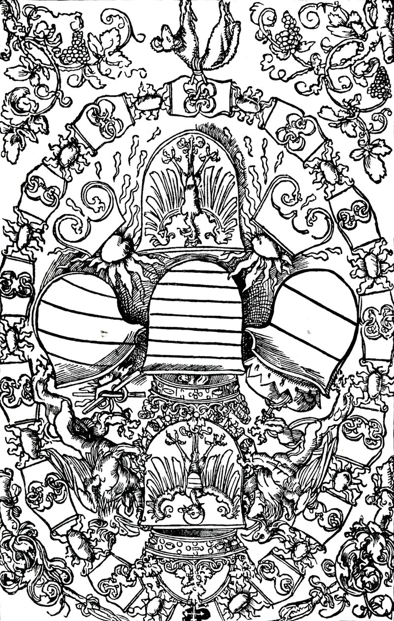 De fem keiserlige våpenskjoldene, 1515 1906 av Albrecht Dürer
