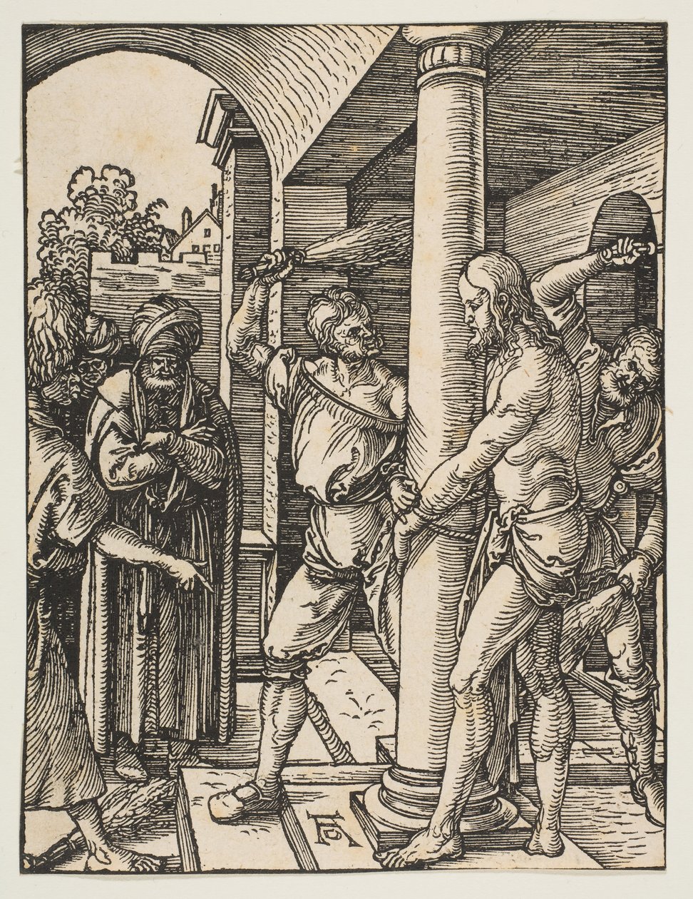 The Flagelation, fra The Small Passion, ca. 1509. av Albrecht Dürer