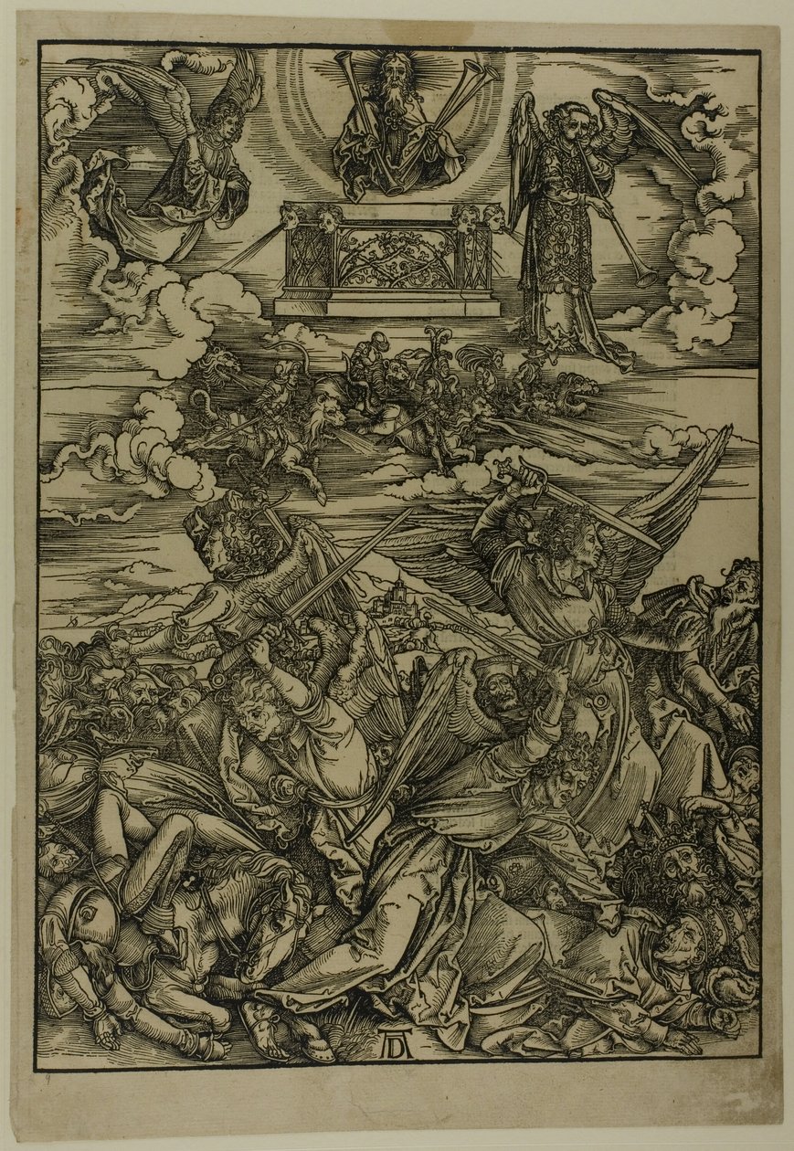 The Four Avenging Angels of Euphrates, fra The Apocalypse av Albrecht Dürer
