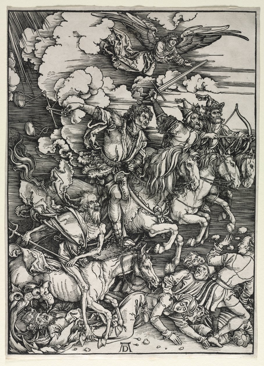 De fire ryttere, fra The Apocalypse av Albrecht Dürer