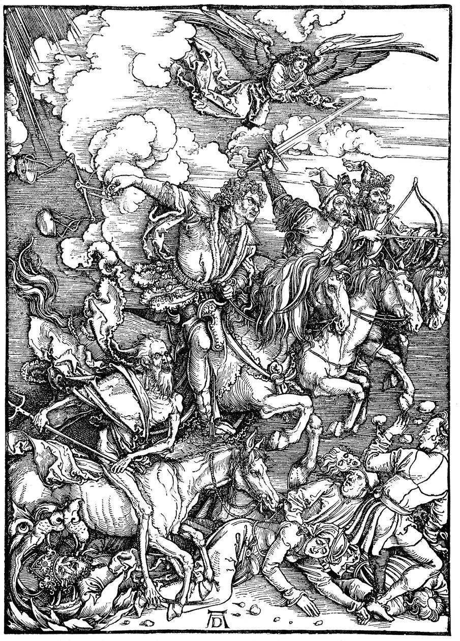 The Four Horsemen of the Apocalypse, 1498 av Albrecht Dürer