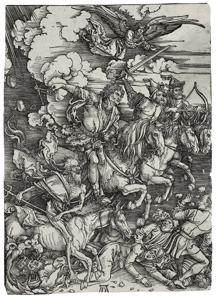 The Four Horsemen of the Apocalypse, ca 1498 av Albrecht Dürer