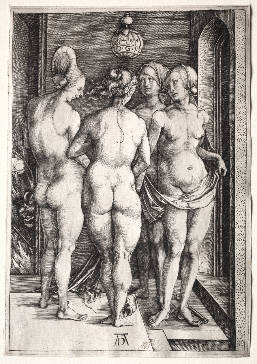 De fire heksene (fire nakne kvinner) av Albrecht Dürer