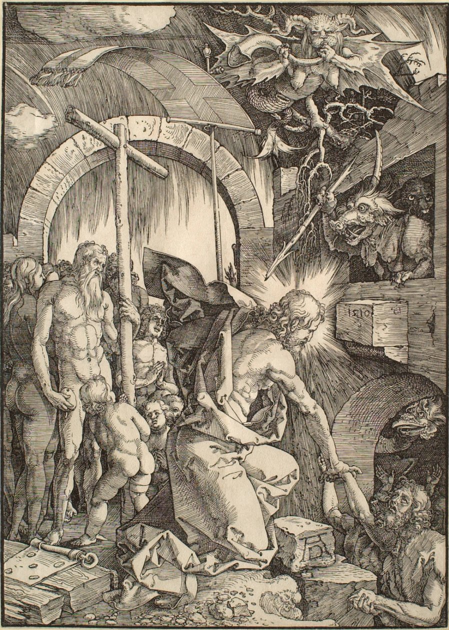 Den store pasjonen: Kristus i limbo av Albrecht Dürer