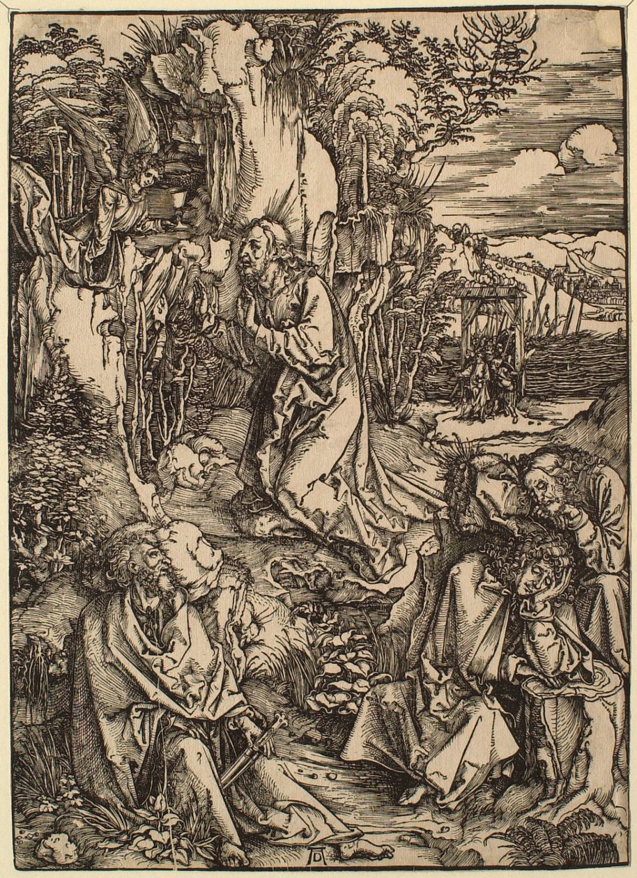 Den store pasjonen: Kristus på Oljeberget av Albrecht Dürer