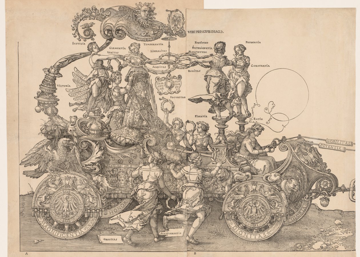 Den store triumfbilen til keiser Maximilian av Albrecht Dürer