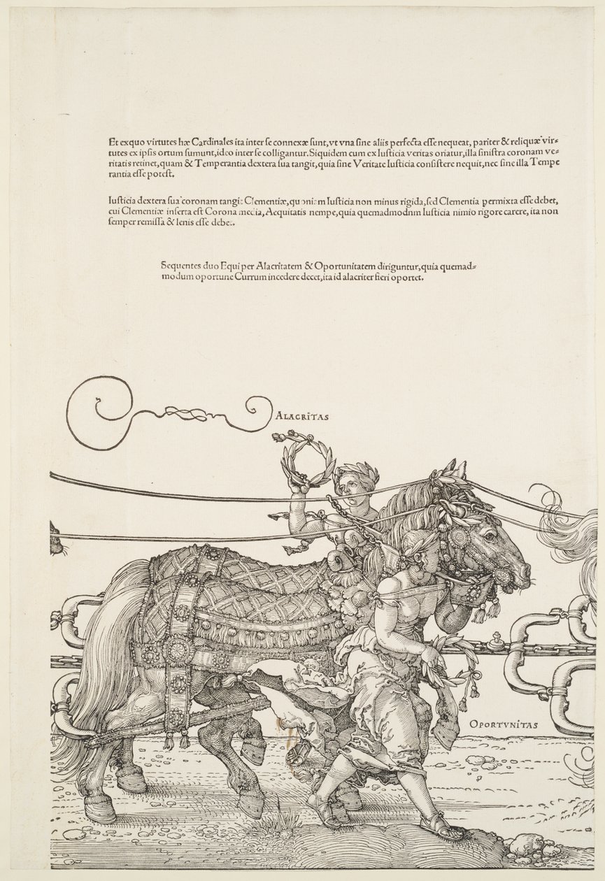 Den store triumfvognen: Alacritas og Oportunitas av Albrecht Dürer
