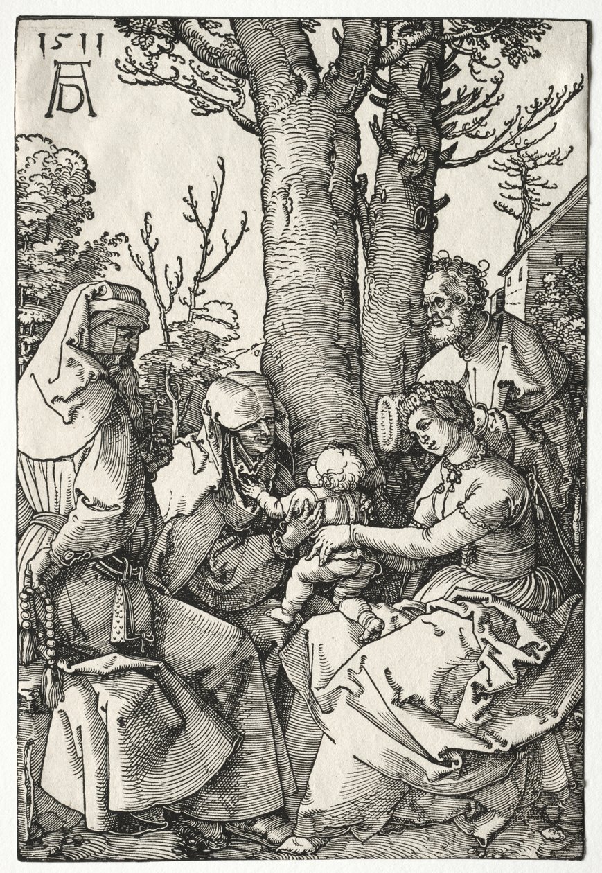 Den hellige familie med Joachim og Anna av Albrecht Dürer