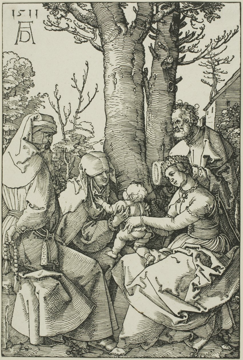 Den hellige familie med Joachim og Saint Anne av Albrecht Dürer