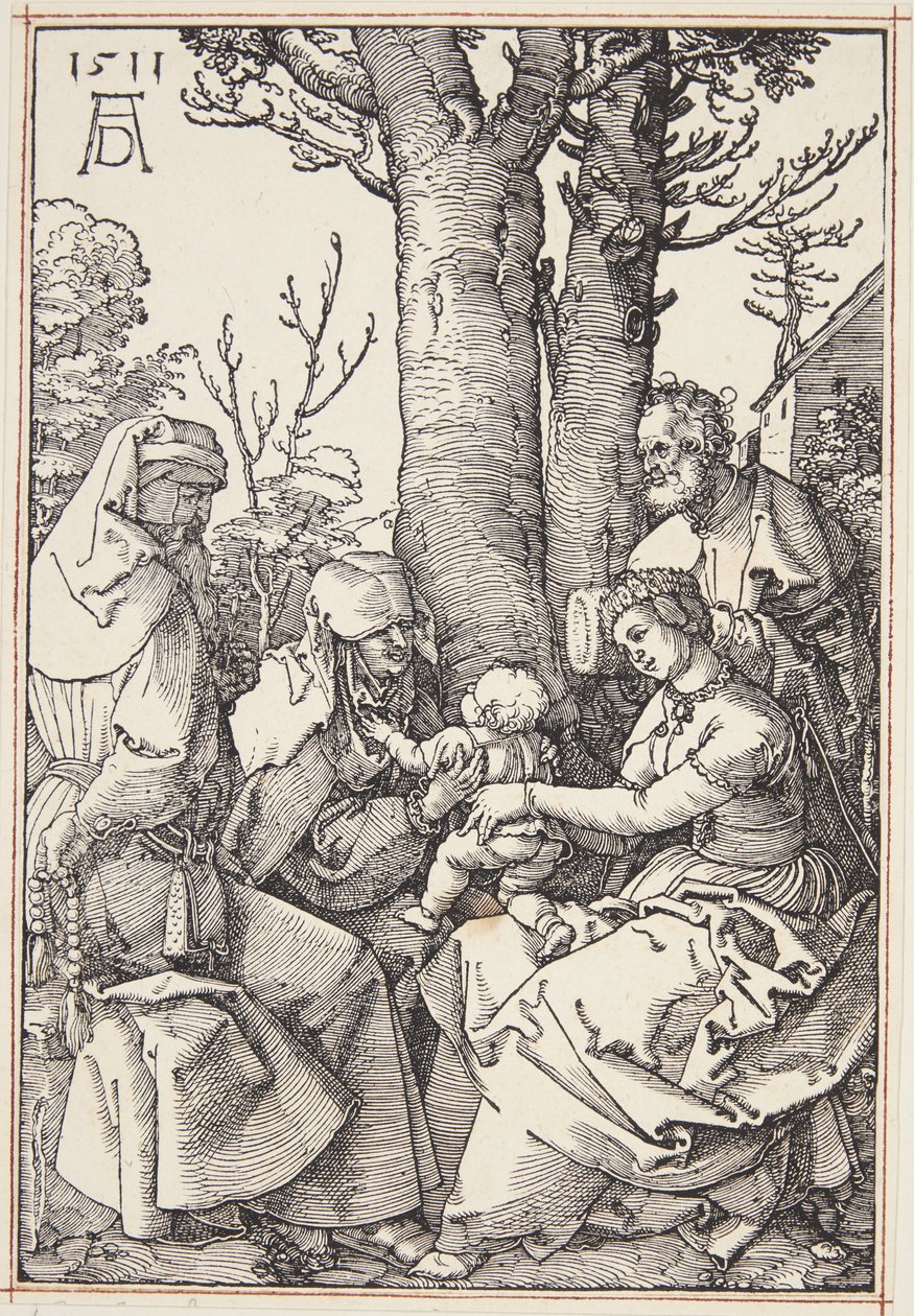 Den hellige familie med Joachim og St. Anne av Albrecht Dürer