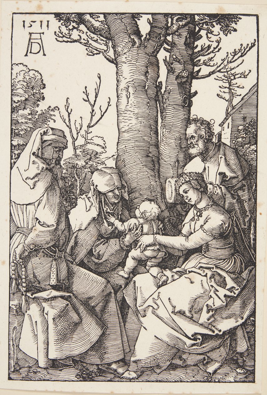 Den hellige familie med Joachim og St. Anne av Albrecht Dürer