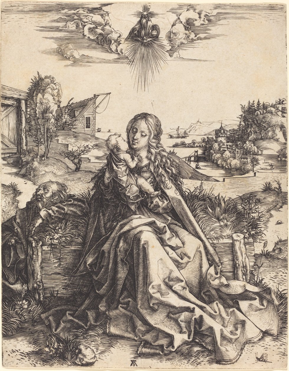 Den hellige familie med maifluen av Albrecht Dürer