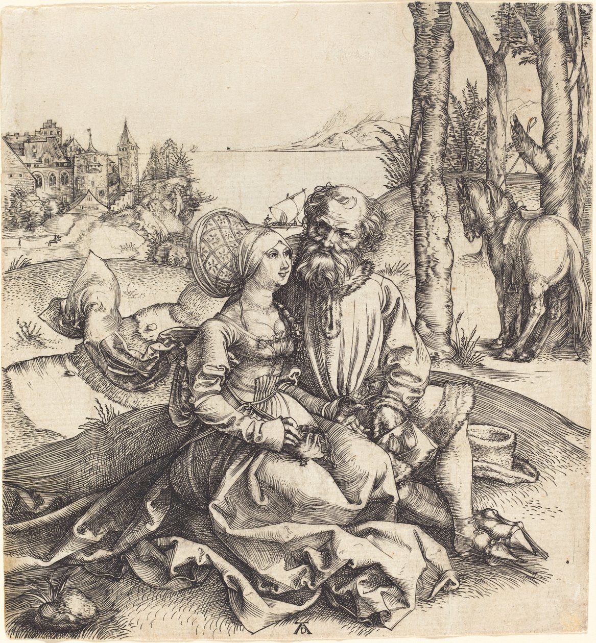Det dårlige sammensatte paret av Albrecht Dürer