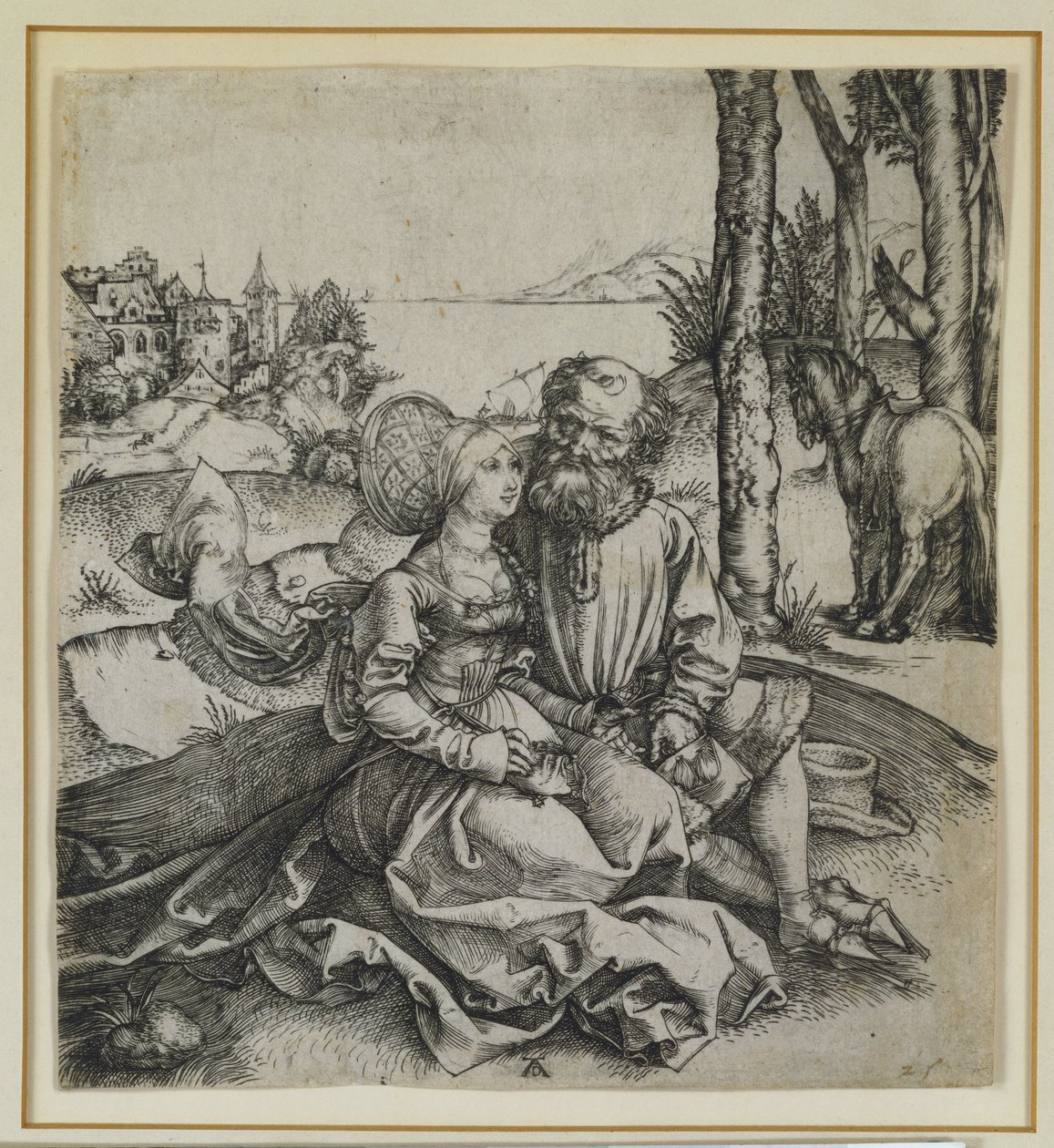 The Ill Assorted Couple, ca. 1495 av Albrecht Dürer