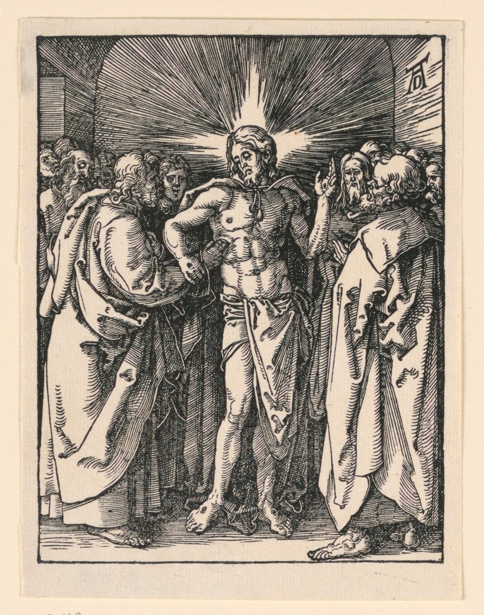 The Incredulity of Saint Thomas, fra The Little Passion-serien av Albrecht Dürer