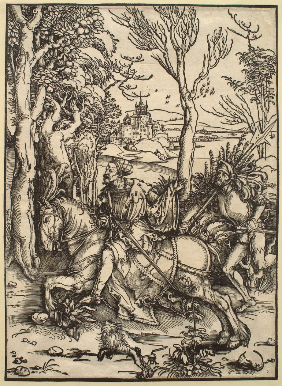 Ridderen til hest og landsknekten av Albrecht Dürer
