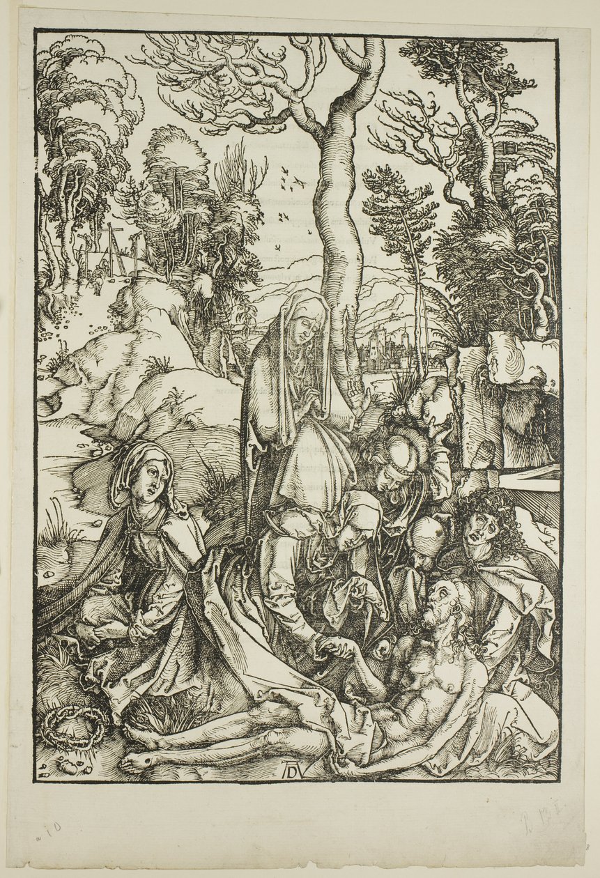 The Lamentation, fra The Large Passion av Albrecht Dürer