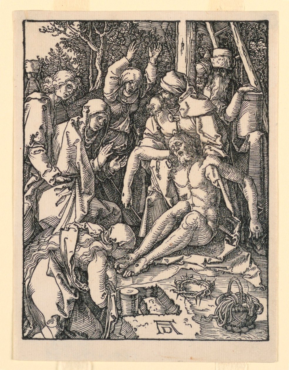 The Lamentation, fra The Little Passion-serien av Albrecht Dürer