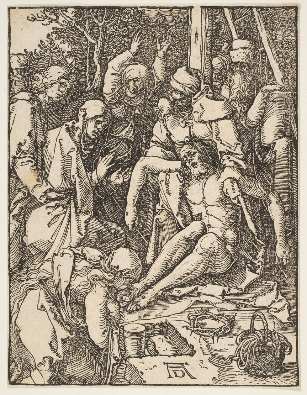 The Lamentation, fra The Small Passion, ca. 1509. av Albrecht Dürer
