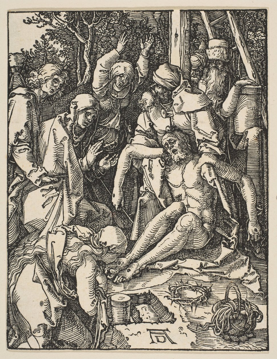 The Lamentation, fra The Small Passion, ca. 1509. av Albrecht Dürer