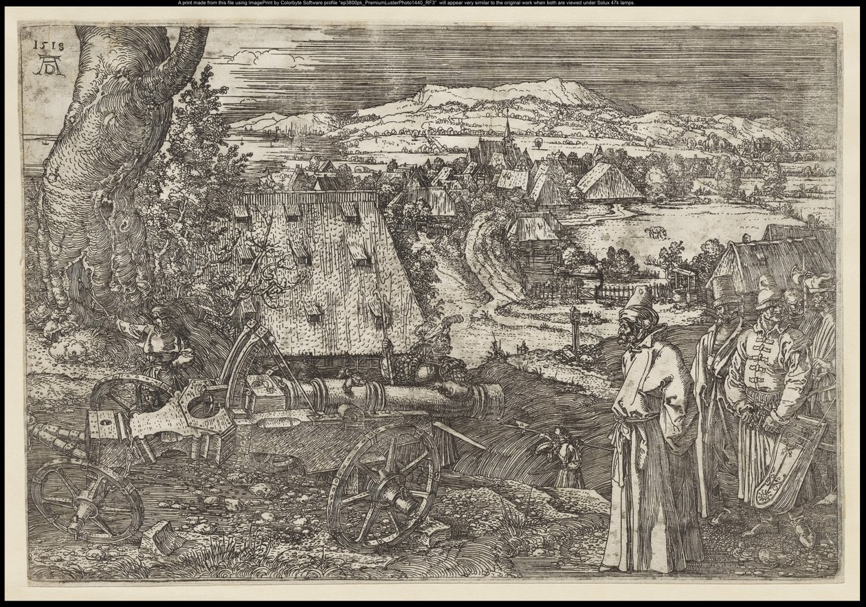 Landskapet med kanonen, 1518 av Albrecht Dürer